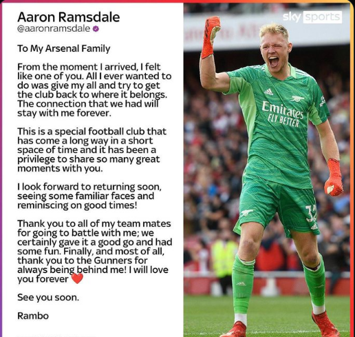 Aaron Ramsdale to southampton